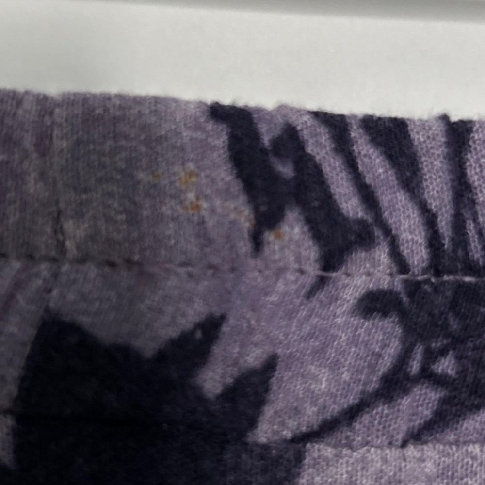 Vintage Rabbit Rabbit Rabbit Purple Botanical 90s Rayon Maxi Skirt 8M USA Made - Picture 12 of 12
